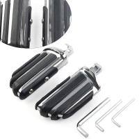 ราคา Mo Motorcycle Universal 32mm 1.25" Male Foot pegs Footrest Pedal For Harley-Davidson Dyna Iron XL 883 1200 (28766303651)