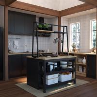 ราคา SB Design Square ไอส์แลนด์ ขนาด 120 ซม. รุ่น Canele สีดำ (120x92x180 ซม.) แบรนด์ KUCHE (24157983462)