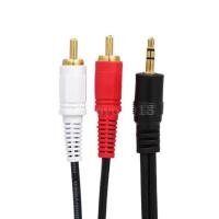 ราคา สายเคเบิ้ล 1.5 เมตร RCA Audio Cable 3.5 มม. Male to 2 RCA Male Audio สำหรับ edifer Home Theater DVD สีดำ (3912661409)