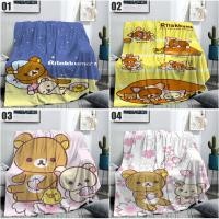ราคา Rilakkuma Flannel ขนแกะผ้าห่มปรับแต่ง 3D พิมพ์การ์ตูนโยน Plush ผ้าห่มเตียงโซฟาเข่าผ้าห่ม Warm (29341162127)