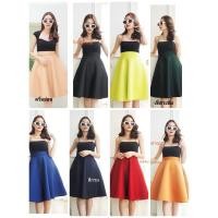 ราคา กระโปรงผ้าโฟมทรงสวิงผ้าสีพื้นเนื้อดีขอบเอวเรียบซิปข้างทรงสวยมีสีให้เลือกเยอะ กระโปรงทรงนี้ใครมีไว้บอกได้เลย.เกิดคร้า✨ (3054498336)