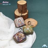 ราคา BOLSA กล่องเครื่องประดับ,ซิปการ์ตูนสวดมนต์สวดมนต์กระเป๋า,แบบพกพา Virgin Mary Elegant 7x7 ซม.ของขวัญคริสเตียน Devotees (40825246258)