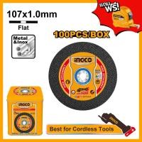 ราคา ของแท้ ส่งด่วน แผ่นตัด INGCO (100 ใบ แถมตลับเมตร) แผ่นตัดบาง ขนาด 4" แผ่นตัดเหล็ก ใบตัดเหล็ก ใบตัด (41256026565)