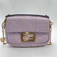 ราคา FENDI Fendi mini baguette กระเป๋าสะพายข้างสีม่วง (18866678644)