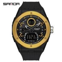 ราคา Sanda ของแท้ นาฬิกาข้อมือควอตซ์อิเล็กทรอนิกส์ ลําลอง อเนกประสงค์ กันน้ํา หรูหรา สําหรับกลางแจ้ง SD3138-16 (18059584317)
