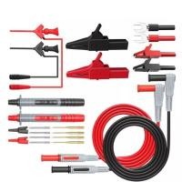 ราคา Multimeter test probe ชุด สายวัดมิเตอร์ สายวัด มัลติมิเตอร์ 1000V 10A พร้อม ปากคีบ ปากจระเข้ (1 ชุด) (6641601304)