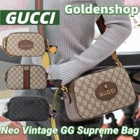 ราคา Gucci Neo Vintage GG Supreme Messenger bag ของขวัญกระเป ๋ าสะพายไหล ่ เดี ่ ยว (27702958267)