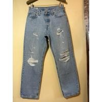 ราคา กางเกงยีนส์ลีวาย501ป้าย27ผ้าไม่ยืดเอววัดจริง30 (44423856379)