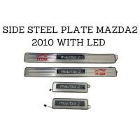ราคา 4PCS Mazda 2 2010 ด้านข้างแผ่นเหล็ก/บันไดด้านข้างประตูพร้อม LED/ประตูด้านข้างพร้อม LED (23055190679)