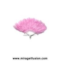 ราคา พัดขนนก Fan สีชมพู (517253321)