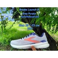 ราคา Brooks Launch 8 Grey Purple มือสองของแท้ (27775630342)