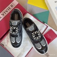 ราคา Roger Vivier SS25 สไตล์ใหม่ รองเท้าผ้าใบตาข่ายระบายอากาศดี มีคริสตัลrhinestone (29992001719)