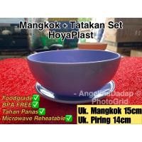 ราคา ชามกลม + จาน Coaster HoyaPlast Bowl Set Plate Tatak (27509962624)