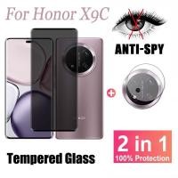 ราคา ฟิล์ม 2 in 1 สำหรับ Honor X9C กระจกนิรภัยป้องกันสายลับป้องกันหน้าจอสำหรับ ฟิล์มกระจก Honor X9C X9A X9B 200 100 90 70 Pro Plus Magic 6 Pro Lite ฟิล์ม ตัวป้องกันเลนส์กล้อง (27717349932)