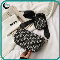 ราคา APPEAR Underarm Bag, with Mini Round Purse Plaid Printing Crossbody Bag, Fashion Nylon Shoulder Bag Women Girls (41973435920)