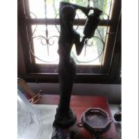 ราคา รูปปั้นโลหะหญิงแบกโอ่งงานโบราณ (1536940684)
