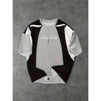 ราคา เสื้อยืดผู้ชาย สไตล์ญี่ปุ่น แขนสั้น สีอินเทรนด์ พิมพ์กราฟิกสุ่ม (24346787253)