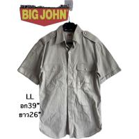 ราคา b70 ชส มือสองตำหนิตามภาพ BIG-JOHN เสื้อเชิ้ตแขนสั้น วินเทจ 1980s BIG-JOHN เสื้อเชิ้ตแขนสั้นกระดุม กระเป๋าคู่ วินเทจหายาก (43405154895)