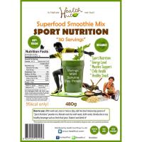 ราคา ซุปเปอร์ฟู๊ด สูตรนักกีฬา Sport Nutrition organic 480G. (6530134694)