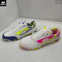 ราคา HARA Sports รองเท้าฟุตซอล รุ่น Futsal-X รองเท้าฟุตซอล สีขาวชมพูเหลือง/สีขาวน้ำเงิน รุ่น FS002 SIZE 39-45 (27092410942)
