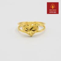 ราคา MTSGOLD แหวน ครึ่งสลึง แฟชั่นหัวใจขาโปร่ง ไซส์ 55 (10716411518)