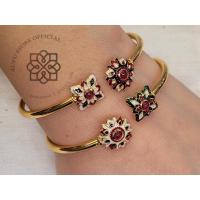 ราคา กำไลดอกไม้ ทับทิมดอกพิกุล ดาหลา อัญมณีพลอยแท้เสริมดวงราศี สินค้าเป็นของแท้มีใบรับประกันดูแลตลอดการใช้งาน AUFU STORE (22066033233)