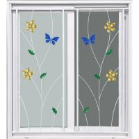 ราคา Big-hot WINDOW ASIA (ECO 60-100) หน้าต่าง UPVC บานเลื่อน SS+เหล็กดัดลายผีเสื้อ 120X110 ซม. สีขาว สินค้าขายดี (25610245305)