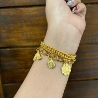 ราคา สร้อยข้อมือ2เรเยอร์ เลทดิสโก้ ห้อยสมาย ขนาด 3บาท (29730277736)