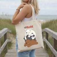 ราคา Multi Pocket Tote The We Bare Bears กระเป๋าผ้าแคนวาสพิมพ์ลาย - ดีไซน์การ์ตูนน่ารักสําหรับใช้ในชีวิตประจําวันและช้อปปิ้งกระเป๋าช้อปปิ้งเป็นมิตรกับสิ่งแวดล้อม (27239473768)