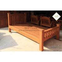 ราคา เตียงนอนไม้สัก เตียงไม้สัก เตียงนอน 3.5 ฟุต (7433186168)