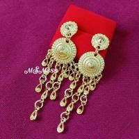 ราคา ต่างหูแบบเจาะ เครื่องประดับชุดไทย ต่างหูชุดไทย (41062281433)