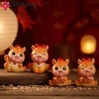 ราคา QHENTIN 2026 ม้าปีตุ๊กตา, เรซิ่นเหมือนจริง Zodiac Horse Mascot, ปีเสือน่ารักตกแต่ง Miniature Horse Figures เทศกาลฤดูใบไม้ผลิ (54800104897)