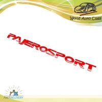 ราคา โลโก้ PAJERO SPORT ติดฝากระโปรงหน้า Logo PAJERO SPORT สีแดง มีบริการเก็บเงินปลายทาง (17660819600)