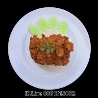 ราคา โมเดล ข้าวมันไก่ทอด ปลอม ข้าวถ้วยคว่ำ ขนาด จาน 9 นิ้ว จานละ 800 บาทโมเดลข้าวมันไก่ทอด ข้าวมันไก่ทอดปลอม ข้าวมันไก่ทอด (17766092707)