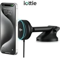 ราคา IOttie Velox Qi2 Mini 15W Wireless Charger Car Mount - Dash & Windshield Car Phone Holder - MagSafe Compatible iP Mount สําหรับสมาร์ทโฟน Qi2 (สําหรับ iPhone 12, 13, 14, 15, 16) (42025266367)