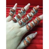 ราคา แหวนไขว้หัว กัลปังหาแดง ตัวเรือนเงินแท้ฟรีไซด์ (41314821303)