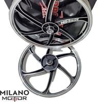 ราคา วงล้อมอเตอร์ไซค์ 2022 เวฟ110i ล้อแม็ก WAVE110i 2022 LED รุ่นมีสายไมล์ 6ก้าน ดำปัด 1.40 wheels-rims (21790575686)