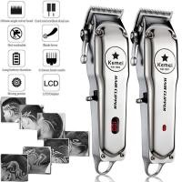 ราคา ปัตตาเลี่ยน ใหม่ล่าสุด แบตตาเลี่ยนตัดผม Kemei Professional Hair Clipper ไฟฟ้าไร้สาย Corded Trimmer (4248528693)