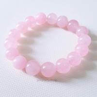 ราคา โรสควอตซ์ Rose Quartz ขนาด 10 มิล กำไลหินนำโชค กำไลหินมงคล สร้อยข้อมือหิน (7946016121)