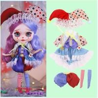 ราคา ชุดตุ๊กตาบลายธ์ ชุดฮาโลวีนสยองขวัญ โป๊กเกอร์ ตัวตลก ชุดผู้หญิง ob24 (41851108945)