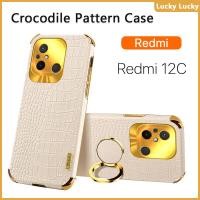 ราคา เคส Redmi 13C 12C 10C 12 10 2022 นุ่ม ลายจระเข้ ที่วางแหวนนิ้ว ฝาครอบ PU กล้องปกป้องเต็มรูปแบบ ชุบทอง บาง ความรู้สึกที่ยอดเยี่ยม ป้องกันลายนิ้วมือ ซับในกระจายความร้อน เคส Redmi 12 เคส Redmi 12C เคส Re