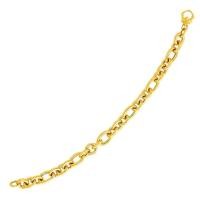 ราคา Nathalias NY สร้อยข้อมือทองคำแท้ 14k แบบโซ่รูปไข่14k Yellow Gold Oval Link Bracelet (28276344003)