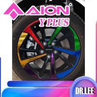 ราคา [READY]AION Y PLUS Laser Wheel Stickers Body Kit aion y plus Car Decoration Accessories EZMK (40525813384)