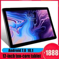 ราคา Android 7.0 Tablet 10.1'' 4G+64GB PC Octa 8 Core HD WIFI Bluetooth 2 SIM 4G New (3828801052)
