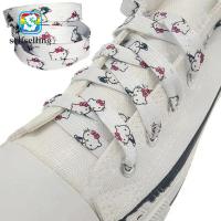 ราคา SELFS 2 ชิ้น เชือกผูกรองเท้าแบบแบน Hello Kitty จาก Sanrio, ขนาด 120 ซม., ลายการ์ตูนสำหรับรองเท้าผ้าใบและรองเท้าสีขาว (29691942080)