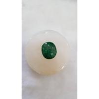 ราคา 601.หยกเป็กเซ็งพม่า สีสวยเขียวเข้ม 17.55 ct (1541121857)