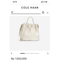 ราคา [PRELOVED] Cole haan bucket bag full kulman (27315231910)