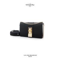 ราคา กระเป๋าสะพาย แบรนด์ A treasure box รุ่น flat layer : สีดำ (black) (7276127274)