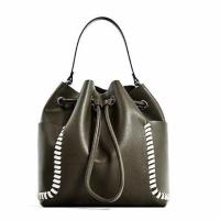 ราคา ZARA Contrasting Details Bucket Bag 2017 แท้ (316055639)