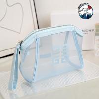 ราคา สินค้าใหม่~Givenchy/Givenchy Blue Gauze Ingot Bag Summer Style Sea Blue Simple Cosmetic Bag Portable Storage (42374687346)